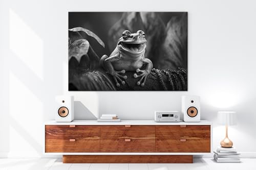 Deyoli grenouille tableau grand format 90 x 60 cm