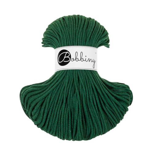 Bobbiny Junior 3mm Braided Macrame Cord (Pine Green) 108yds/330ft