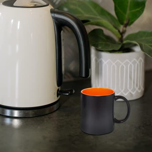 Mr.r 11Oz Set Of 6 Sublimation Blank Magic Ceramic Mug,Full Color Changing Mug With Inner Color Mug And Round Handle, Bright Matte (Orange) #TOP4