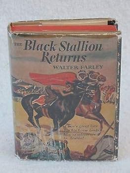 Hardcover Walter Farley THE BLACK STALLION RETURNS Random House 19th Printing c. 1945 Book