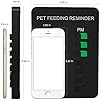 YARKOR-Pet-Feeding-Reminder-Magnetic-Reminder-Sticker-Daily-Indication-Chart-Feed-Your-Pets-Easy-to-Stick-on-Any-Smooth-Surface-Better-Care-for-Your-Pets-Black Pet Feeding Reminder