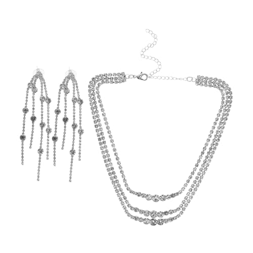 Set de collar de plata y pendientes GALPADA el regalo perfecto para novias