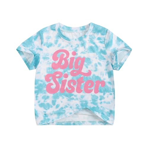 Big Sister Shirts for Girls Promoted to Big Sister Shirt Baby Toddler Cute Graphic Letter Sis Era Tee 1-7Y