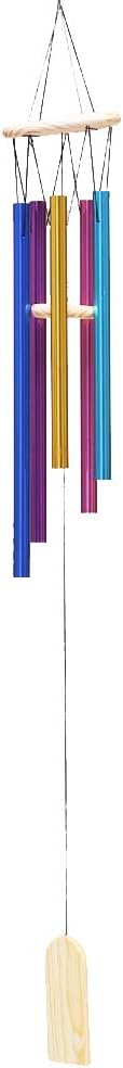 Haliseng Wind Chimes 5 Hollow Multicolour Large wood aluminum pipes wind chime for outdoor Patio, garden and home decoration living room Christmas day