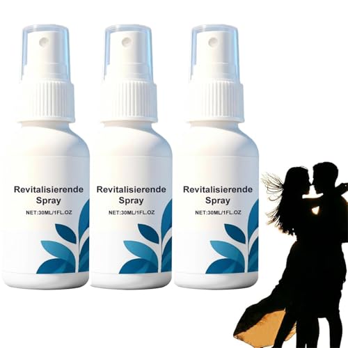 Spray energizante para hombres, spray para el cuidado masculino, mejora tanto la vitalidad como la resistencia, mejora el encanto masculino, refresco de acción rápida (3 Pcs)