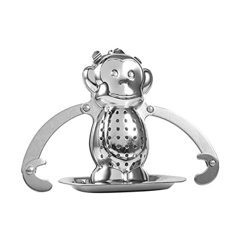Cute Monkey-Shaped Stainless Steel Tea Infuser Cover