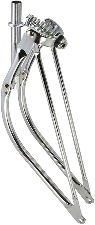 Lowrider Bike 29 Bent Spring Fork 1 Inch Chrome.