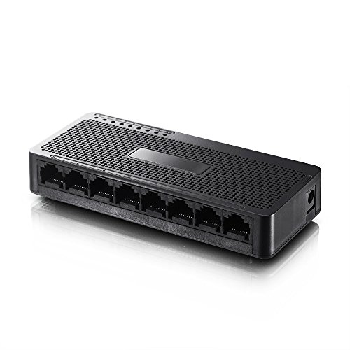 Netis ST3108S 8 Port 10/100Mbps Fast Ethernet Switch | Desktop Ethernet Splitter, Ethernet Hub, Plug and Play, Traffic Optimization Auto-Negotiation RJ45 Ports with Compact Design