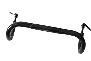 軽量カーボンハンドル黒×赤168g TOSEEK ハンドル カーボンハンドル ZXB-TWO カーボン ドロップ