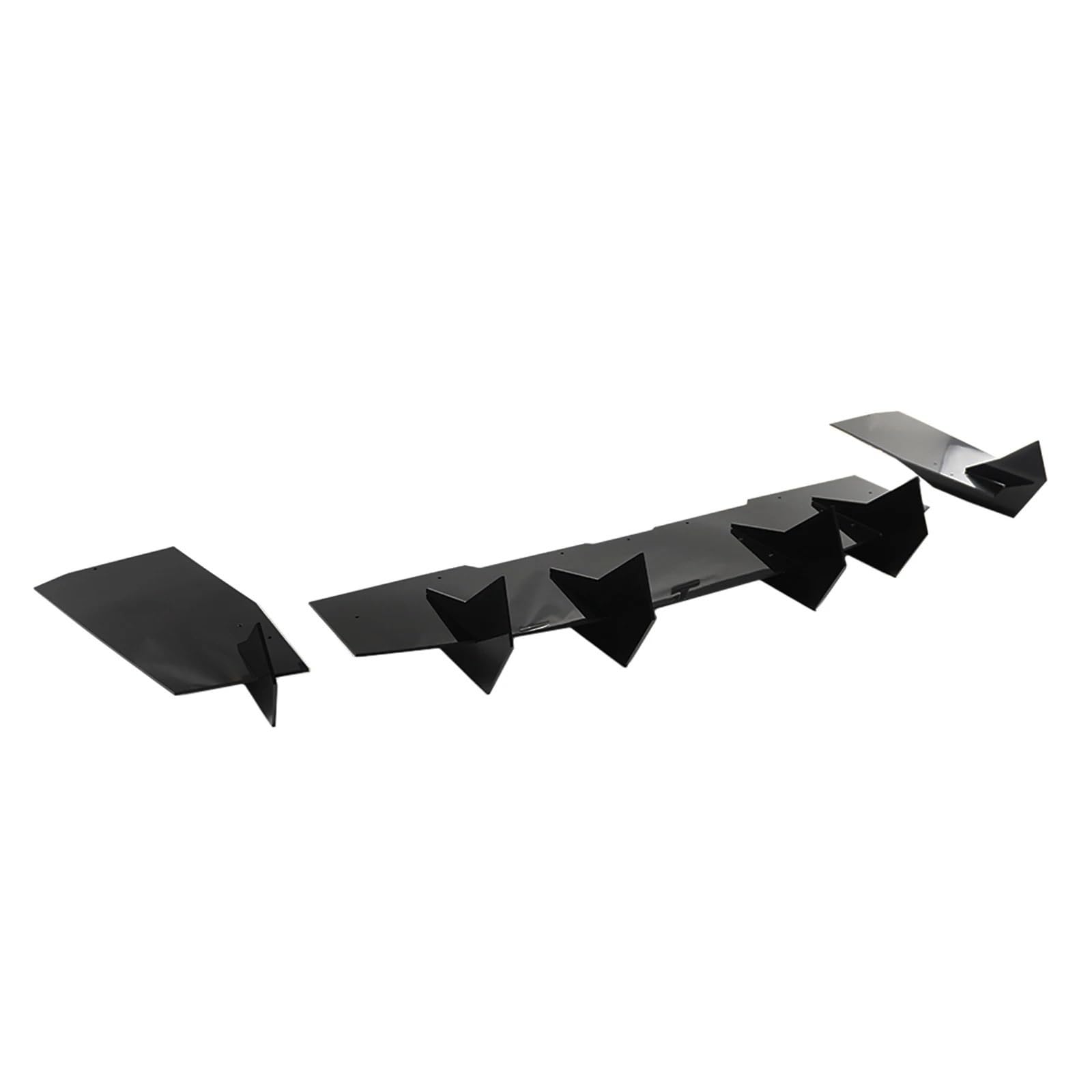 Diffuseur de Pare-Chocs Mustang 2024 Double Spoiler Échappement Noir