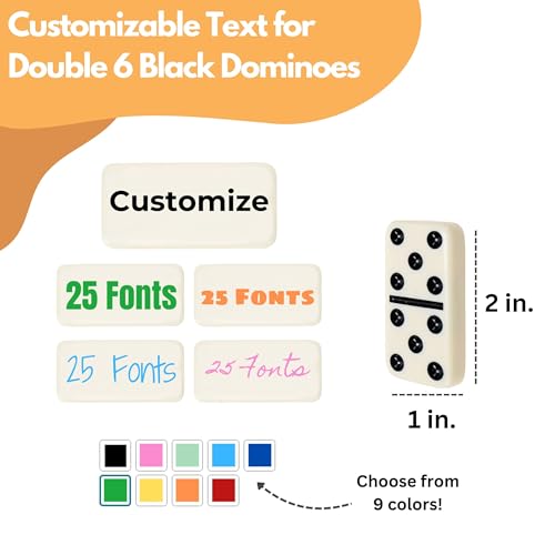 Set personalizado de dominó de madera doble 6 miniatura 5