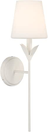 Crystorama Broche 6'' Matte White Sconce