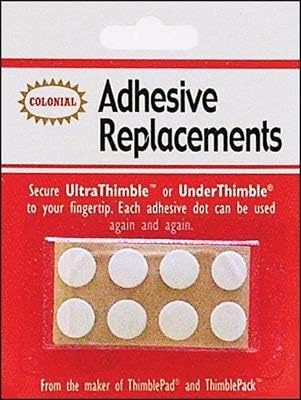 Colonial Needle Under Thimble Adhesive Replacements 8 Pack SM201 (3-Pack)