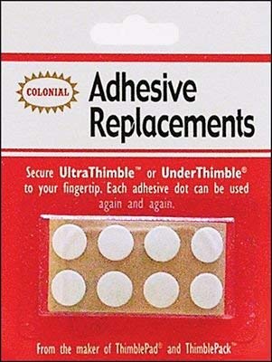 Colonial Needle Under Thimble Adhesive Replacements 8 Pack SM201 (3-Pack)
