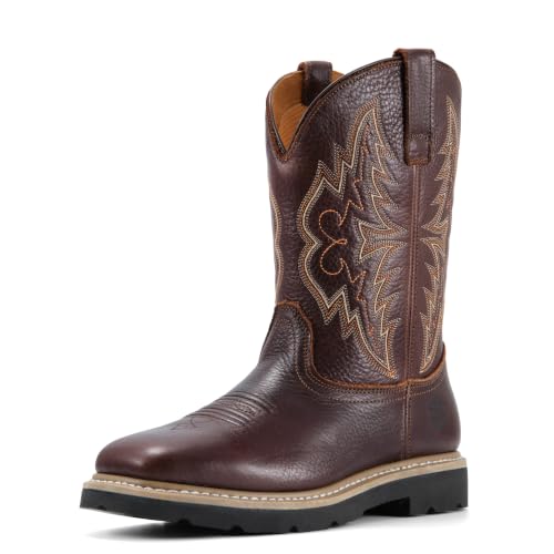 Image of SUREWAY Men's Waterproof Western Cowboy Boots-Soft /Steel Toe