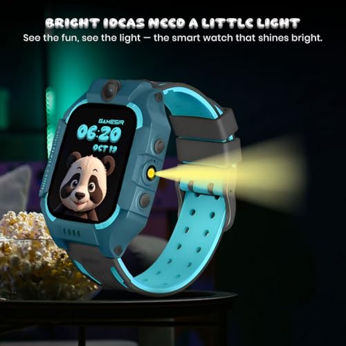 Image of GameSir Q18 Kids Smart Watch, 2G /3G Connectivity, Voice Calling, GPS Tracker, Two-Way Calling, SOS Function, Camera & Water Rasistence, Smartwatch for Kids - Boys & Girls - (Green)