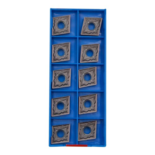 LINZUAN CNMG431-HS CNMG120404-HS/ 10pcs Carbide Turning Inserts for Machining Stainless Steel, Cutting Tools