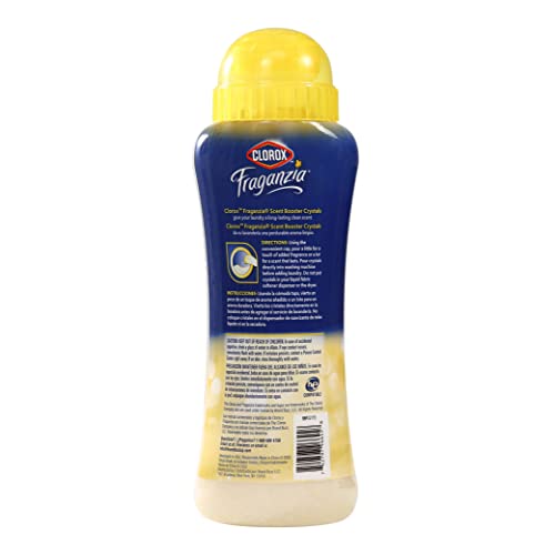 Image of Clorox Fraganzia Laundry Scent Booster Crystals, In-Wash Fragrance Beads for Fresh-Smelling Clothes & Linens, Safe for All Fabrics & Colors, Easy-Pour Bottle, Vanilla Scent, 18 Oz, 2 Pack