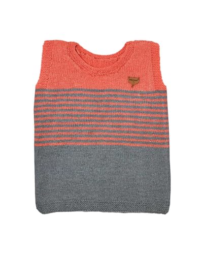 Image of Handmade Winter Wear Kids Woolen Sleeveless Sweater Boys and Girls