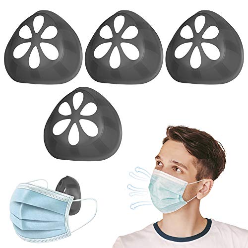 sincewo 3D Mask Bracket for Comfortable Breathing Protect Lipstick Lips Inner Support Frame Keep Fabric off Mouth to Create More Breathing Nose Breathing smoothly (gray)
