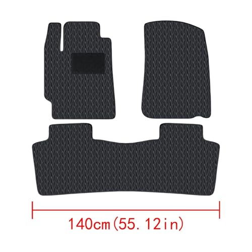 Tapis de sol de voiture Camry 2006-2011 imperméable en caoutchouc noir - 2
