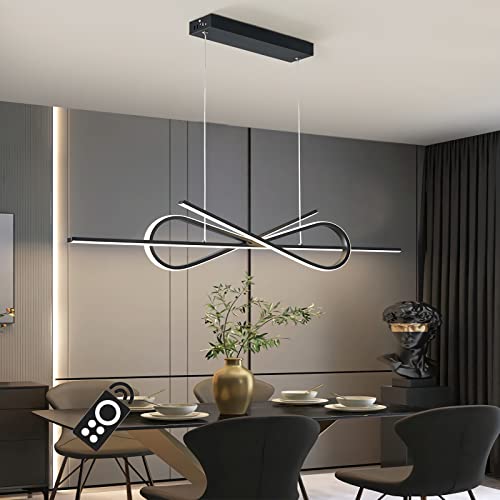Chandelier LED moderne pour table à manger et salon au design suspendu