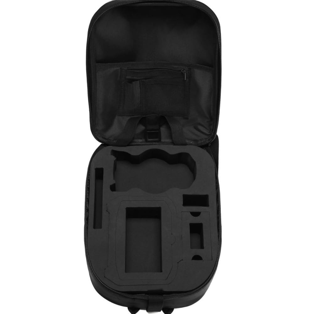 Zaino rigido, custodia per il trasporto del drone, borsa portaoggetti in PVC per DJI Mini 5 Pro, zaino da viaggio impermeabile antiurto con doppia cinghia, nero