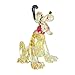 Enesco FACETS Disney Pluto The Dog Seated Pose 90th Anniversary Miniature Figurine, 3.5 Inch, Yellow
