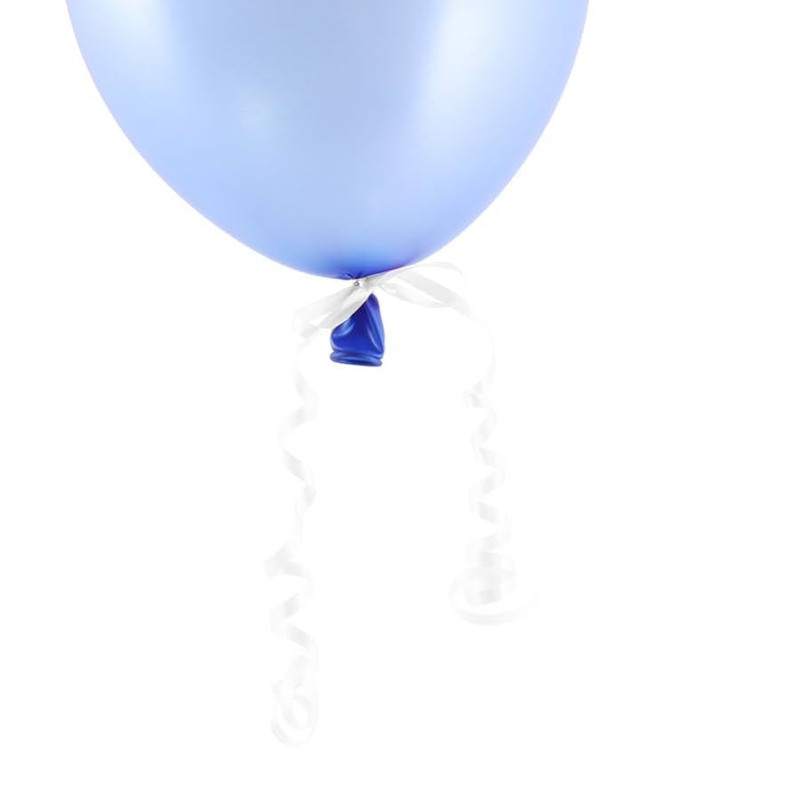 Trendy Retail® G4225M White Balloon Curling Ribbon Helium Trendy Retail® G4225M White Balloon Curling Ribbon Helium