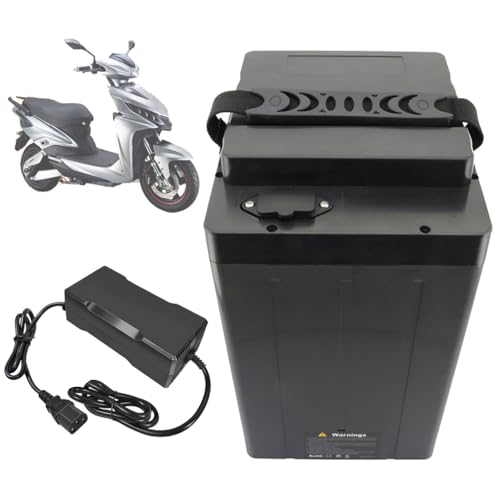 ZXLLAFT Batería de Litio 60V 30Ah 25Ah 20Ah Batería de Repuesto 48V Baterías para Motocicletas eléctricas 72V Baterías Recargables para triciclos con Cargador y BMS,48v20ah