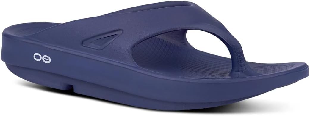 OOFOS - Unisex OOahh Sport - Post Run Recovery Slide Sandal (Navy Blue, US Men's Size 4/Women's Size 6)