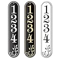 Beautiful House Number, Address Plaque Outside Sign - Mailbox Numbers (18" x 3.5") Customized Sign for House, Store, Office, Outside, 911 Visibility Signage, Any Font (Rounded Corners)