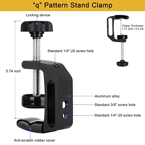Mippko iPhone Mount for Desk/Table/Rod/Kitchen Cabinet,360°Adjustable Aluminum Alloy Phone Stand,Clip Holder Compatible with 3.5~7.5" iPhone/Nexus/HTC/Huawei/Smartphone by Mippko - Used condition - Image 6