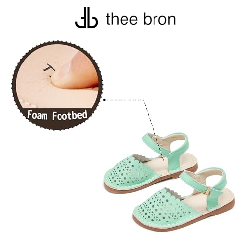Image of THEE BRON Toddler Girls Espadrilles Sandals Hollow Out Rustic Dress Shoes
