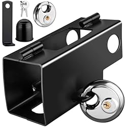 Candado Para Perno De Remolque EYPINS Cerradura de Remolque, Candados para Enganches de Remolque, Antirrobo de Enganche Universal, Enganche de Remolque Resistente de Seguridad para Caravana de Remolque