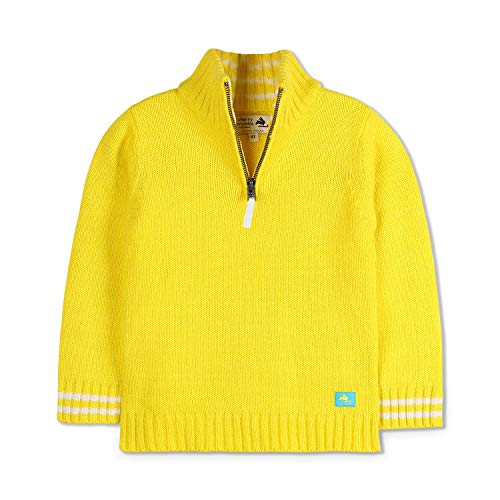 Image of The Orignal Cherry Crumble California Unisex Cherry Crumble Boy's Acrylic Modern Pullover Sweater (Ctws-Swtr-0579 ಹಳದಿ 4-5 Years)