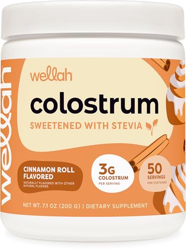 Wellah Wellah Colostrum Powder (Cinnamon Roll) 50 Servings, 3g Per Serving sold by Nutricost - Amazon Seller - US