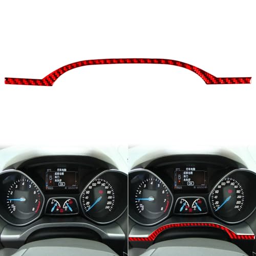 JKYUKU Real Carbon Fiber for Ford Accessories Dashboard Speedometer Frame