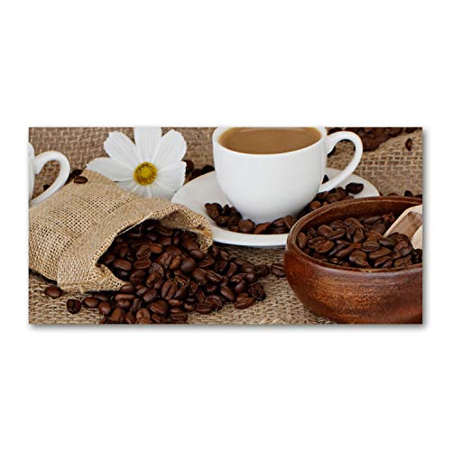 Tableau sur toile café au lait 100x50 cm idéal pour une cuisine moderne