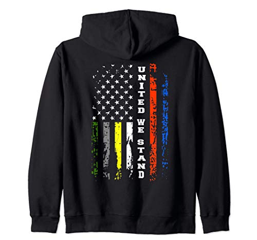 First Responder Thin Line Shirt Patriotic American Flag Gift Zip Hoodie