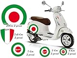 vespa aufkleber stern Aufkleber Vinyl poliert HD GamesMonkey Aufkleber Vespa Set Piaggio Vespa Flags Italien Felge