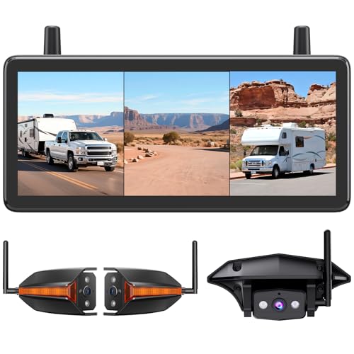 AUTO-VOX Wireless RV Backup Camera: Rear&Side View with 7.2” HD 1080P...