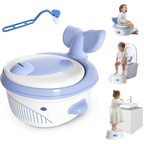 3-in-1 Whale Toddler Potty Training Toilet & Detachable Training ...