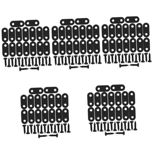 Supports métalliques pour étagères en acier renforcé noir Lurrose