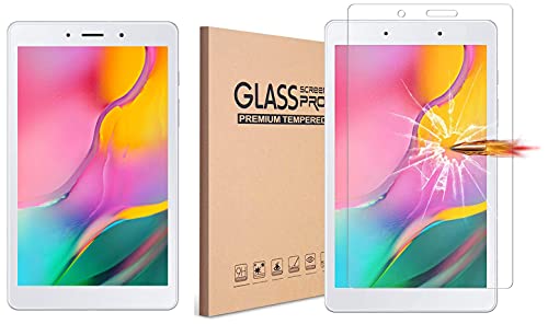 Image of Samsung Galaxy Tab A 8.0, Wi-Fi + 4G Tablet, 20.31 cm (8 inch), 2GB RAM, 32GB ROM Expandable, Slim and Light, Silver + 1 Pack Tempered