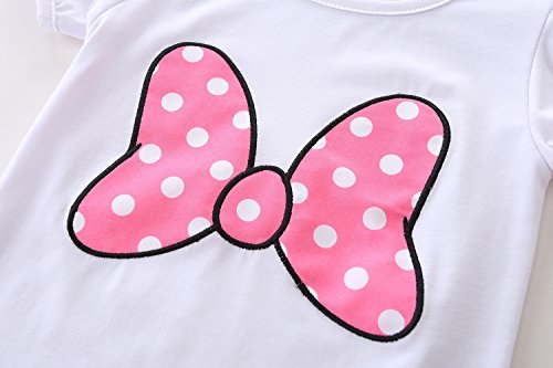 Image of Mud Kingdom Girls Outfits Cute Cartoon Polka Dots Summer Holiday Clothes Sets