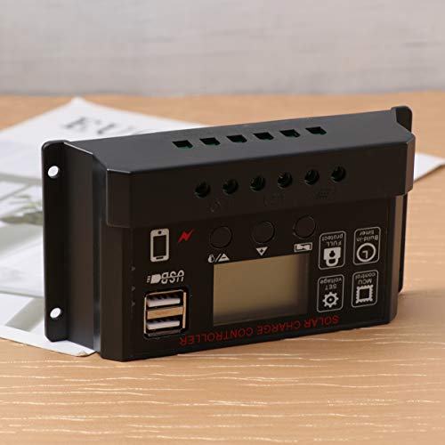 INOOMP Controlador De Carga Solar Controlador De Painel Solar Controlador De Painel De Célula Solar