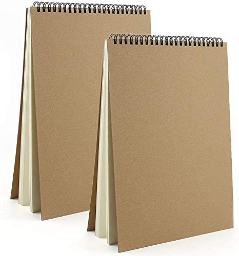 MUKLEI 8 stuks A3 Kraft Schetsboek 160 g/m², 30 vellen/60