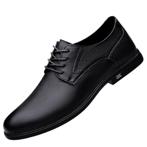 Men Oxford Shoes Lace-up Wedding Wingtip Luxury Leather Casual Business Anti-Slip Dress