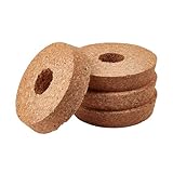 NICENEEDED 4 Stück Korkdeckel Für Glaspflanzgefäße 3.9 Zoll Konische Pflanzenkorken Glasflaschen Korken Mit Mittelloch